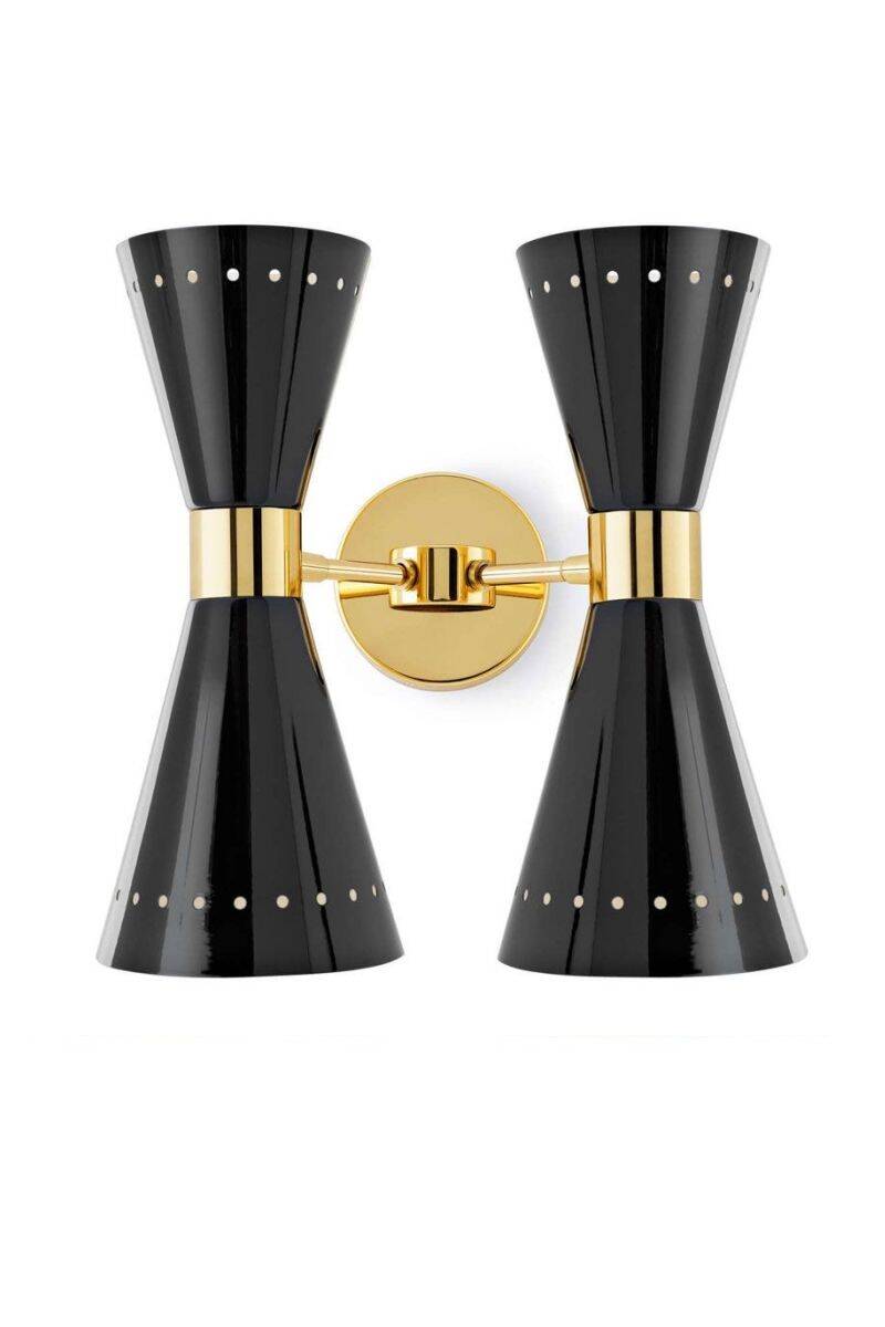 Applique murale noire Megafono 2x2