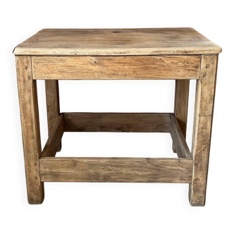 Small solid oak workbench