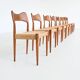 Arne Hovmand Olsen set of eight dining chairs in oak Mogens Kold Denmark 19
