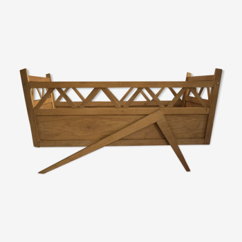 Vintage solid wood crib