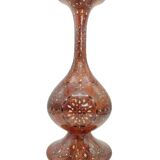 Luxurious Vase in Thuya Wood and Mother-of-Pearl