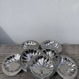 8 coupelles coquillage en inox