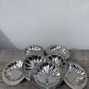 8 coupelles coquillage en inox