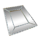Antique bevelled mirror frame – decorative cut glass