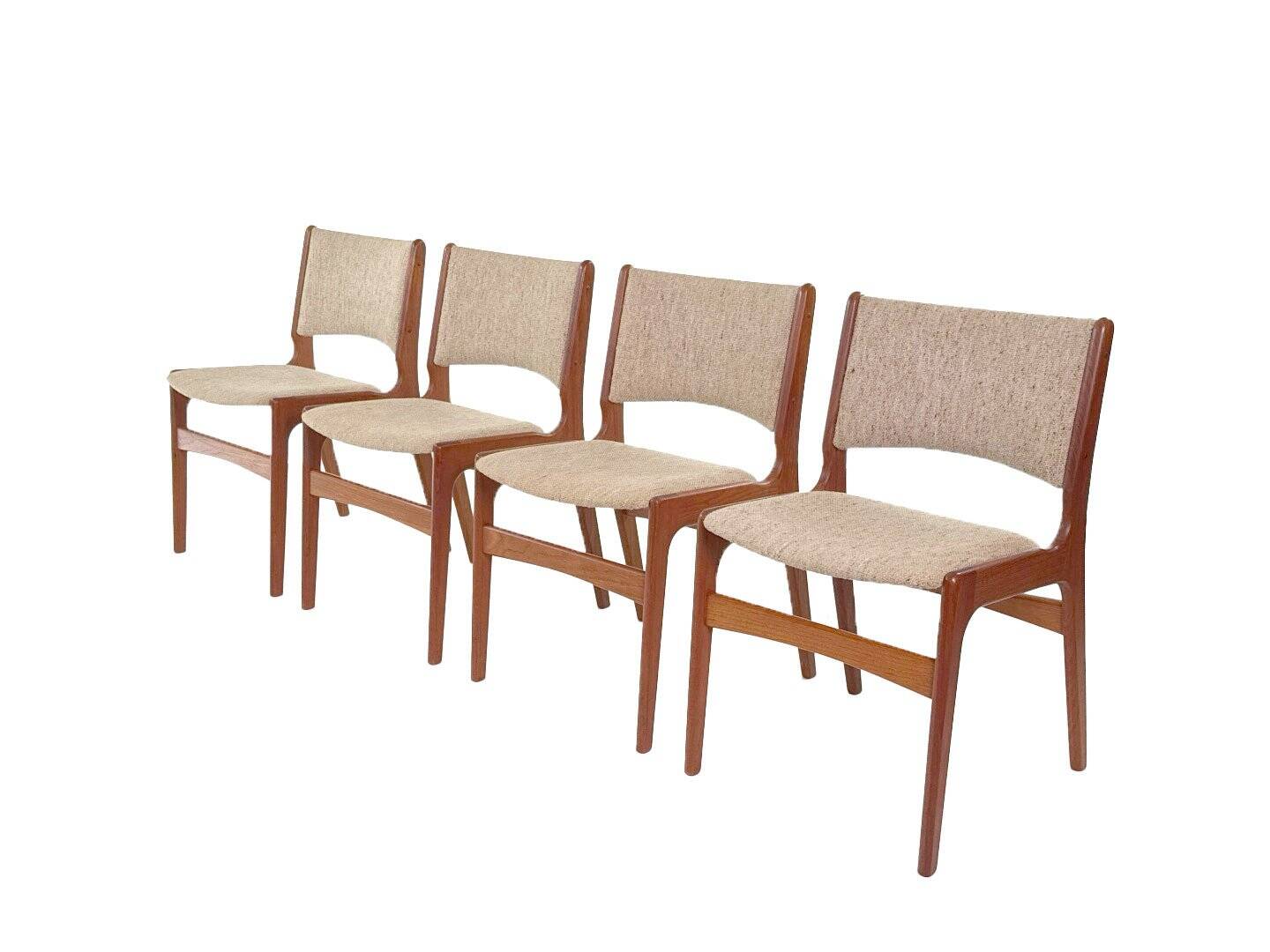 Vintage set of four dining chairs model 89 by Erik Buch for Anderstrup Møbelfabrik