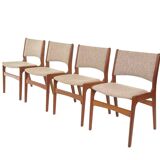 Vintage set of four dining chairs model 89 by Erik Buch for Anderstrup Møbelfabrik