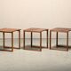 Kai Kristiansen Cube No. 33 Interlocking Nesting Tables in Walnut, Denmark
