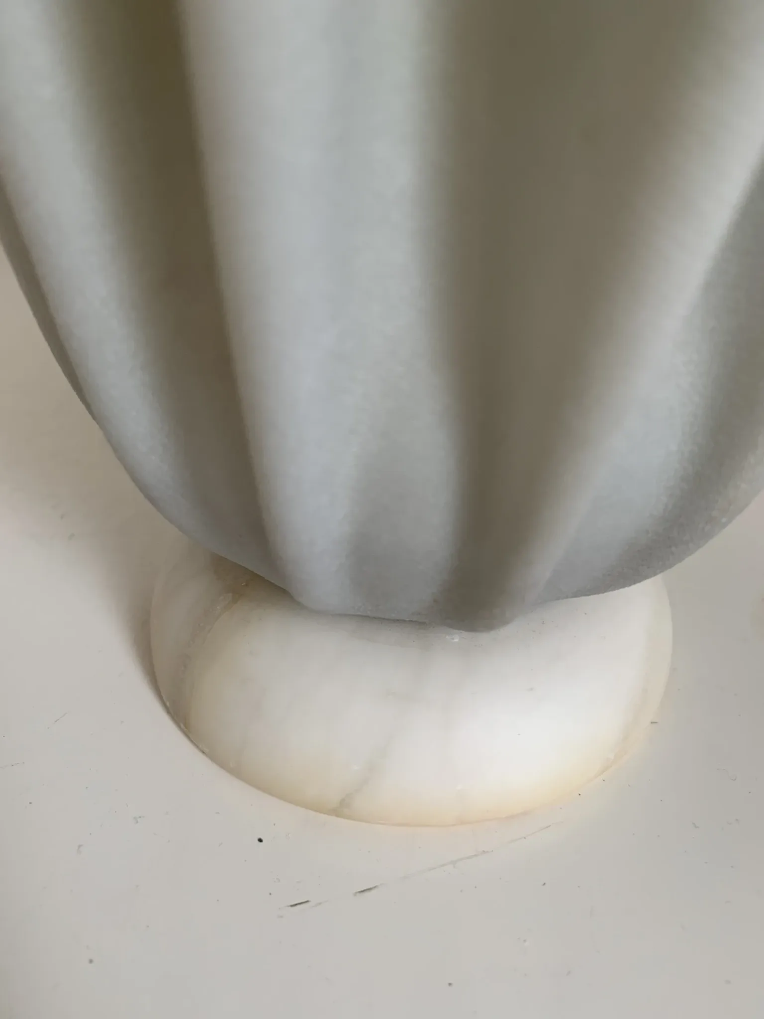 Vintage 1970 Athéna Georgia Jacob draped lamp grey mouse - 50 cm