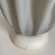Vintage 1970 Athéna Georgia Jacob draped lamp grey mouse - 50 cm