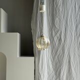 Suspension vintage en verre soufflé