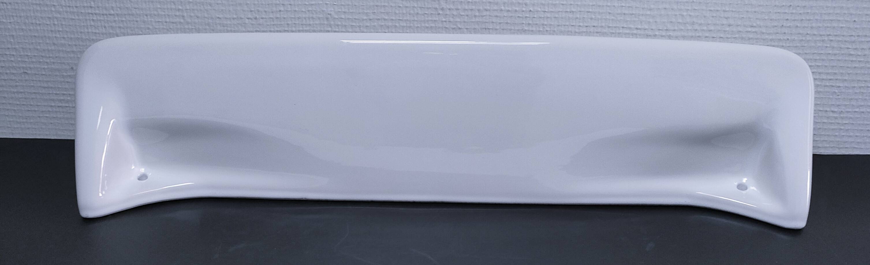 white glazed ceramic wall shelf from the 60s
