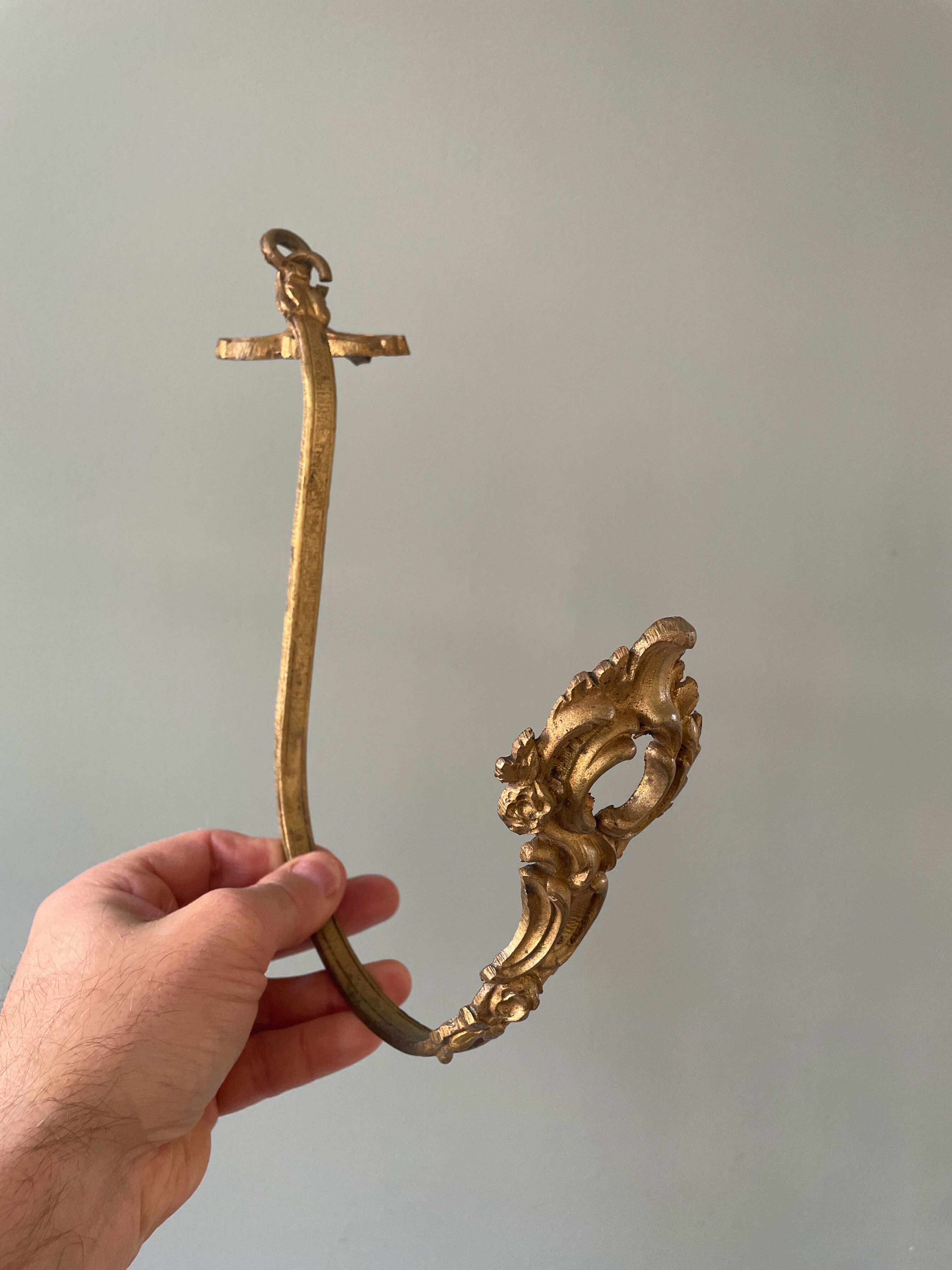Paire de porte embrasses en bronze doré Napoléon III