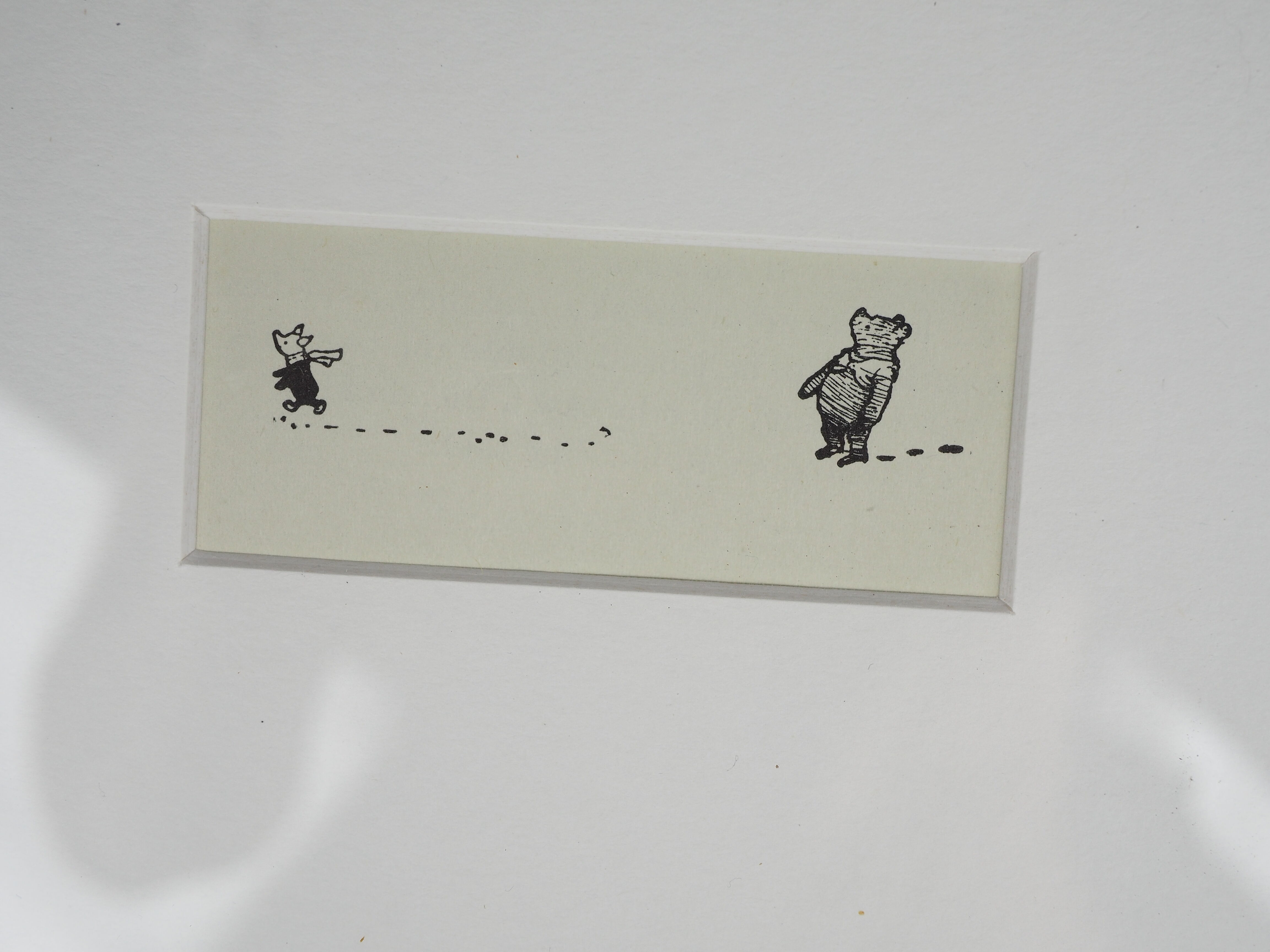 Minimalist composition Winnie the Pooh from book illustrations - E.H. Shepard - XXth
