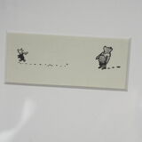 Minimalist composition Winnie the Pooh from book illustrations - E.H. Shepard - XXth