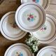 Set of 6 vintage dinner plates, Macon de Nidervillier model