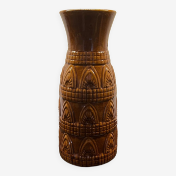 Vase marron "ethnique"