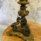 Candle holder lamp from the Napoleon III era.