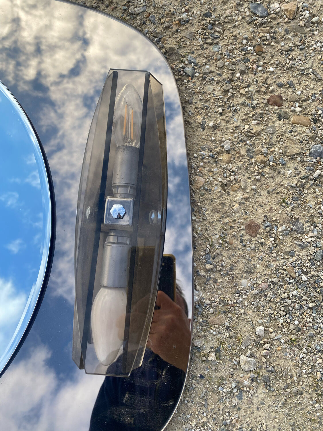 Mirror illuminating bathroom design, 79x60 cm