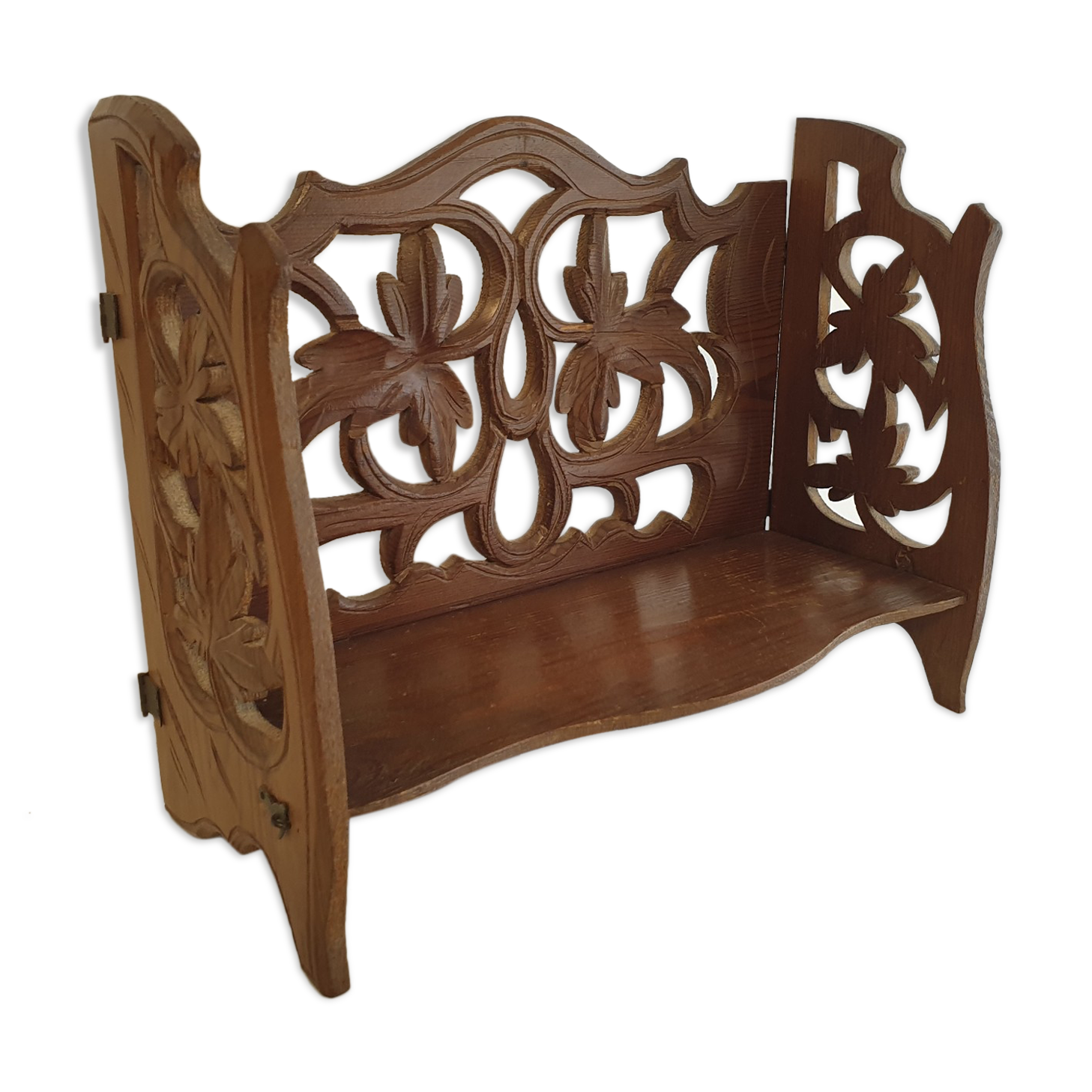 Old wood wall shelf