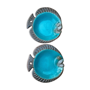 Paire d'assiettes de