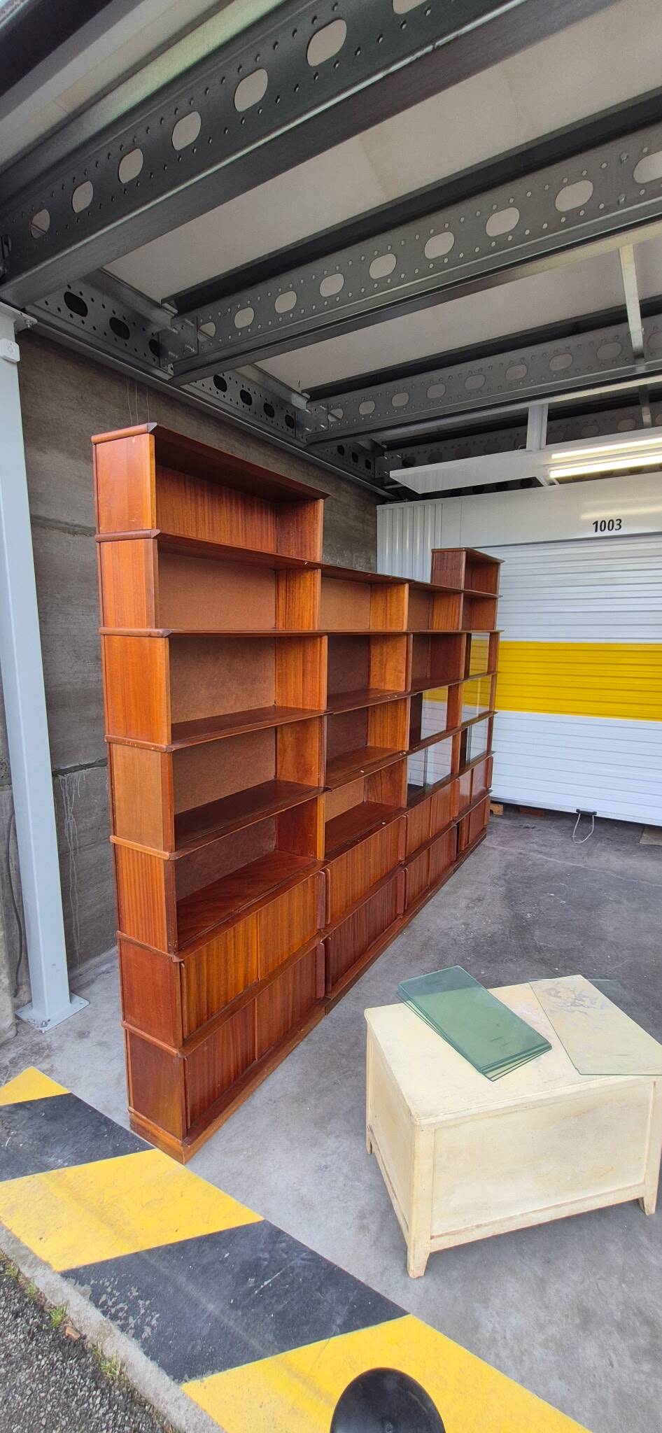 Large modular teak library – vintage Scandinavian design