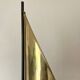 Vintage brass windsurfing wall lamp