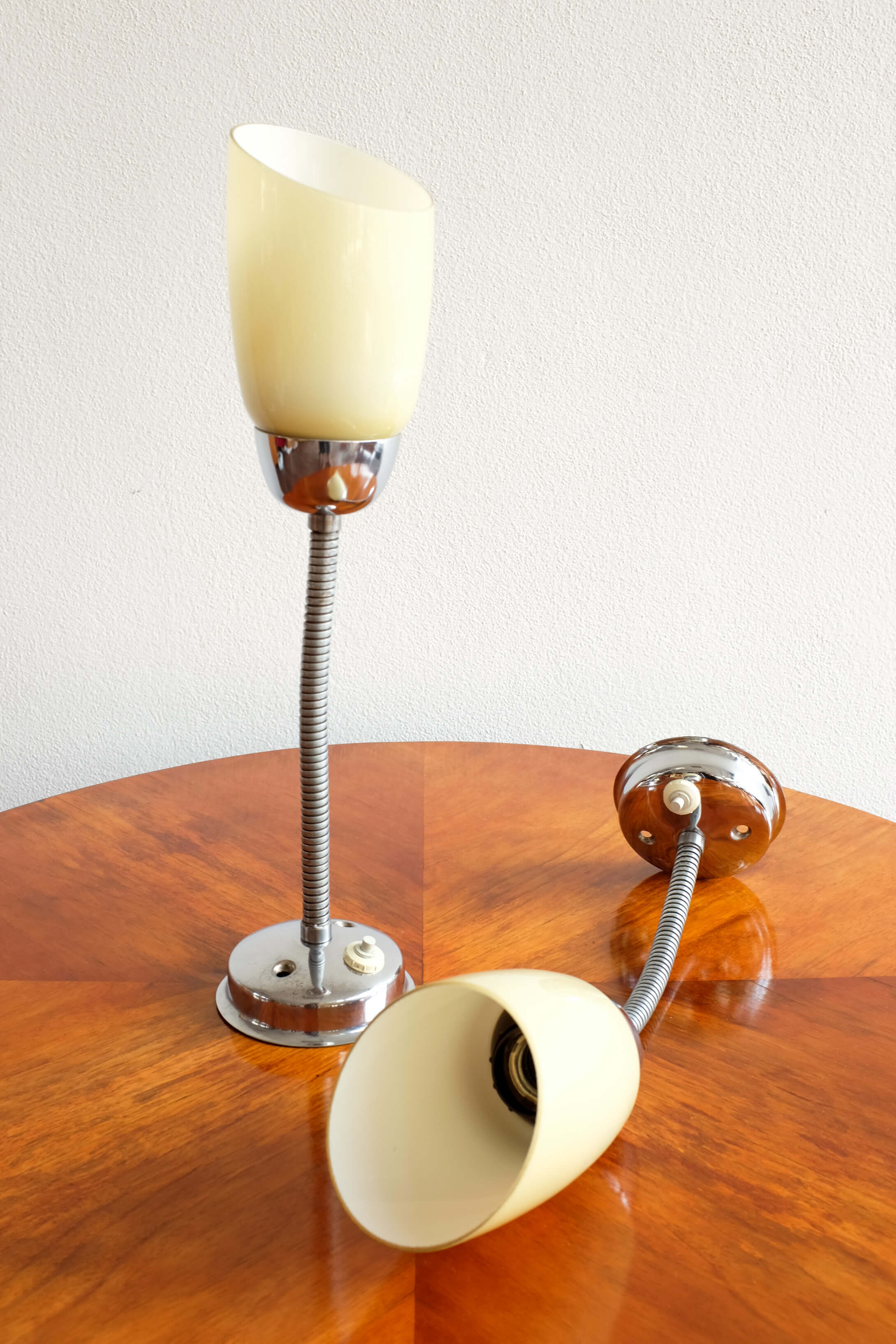 Set of 2 Czechoslovak wall lamps by Lidokov, 1960s