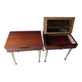 Pair of 60s bedside tables