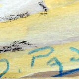 Painting Marine: sailboat, rock and seagulls, signed Padeo