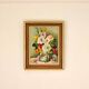 Mid-Century Swedish Oil On Canvas “Vase with Ship Motif” by Carl Figge