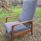 Scandinavian chaise longue armchair