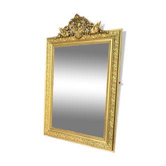 Old golden mirror