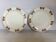 Pair of old nymphéa ironstone plates.