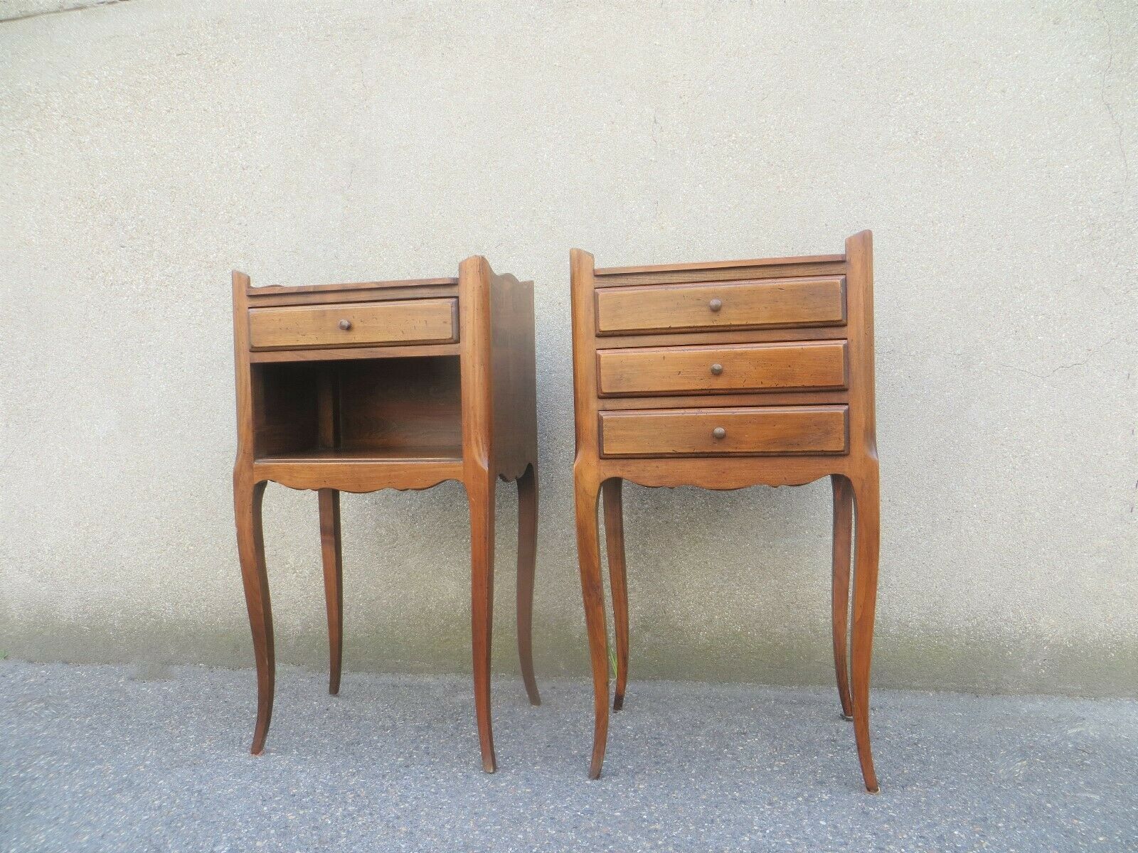 Pair of bedside table Louis XV style