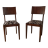 Paires de chaises vintages art deco