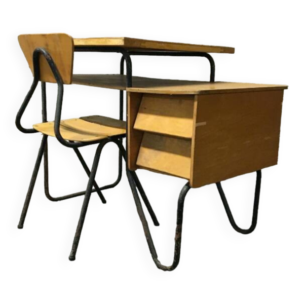 Bureau enfant vintage et sa chaise