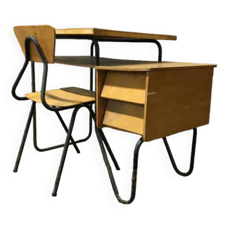Bureau enfant vintage et sa chaise