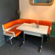 Vintage dining area bench and matching table