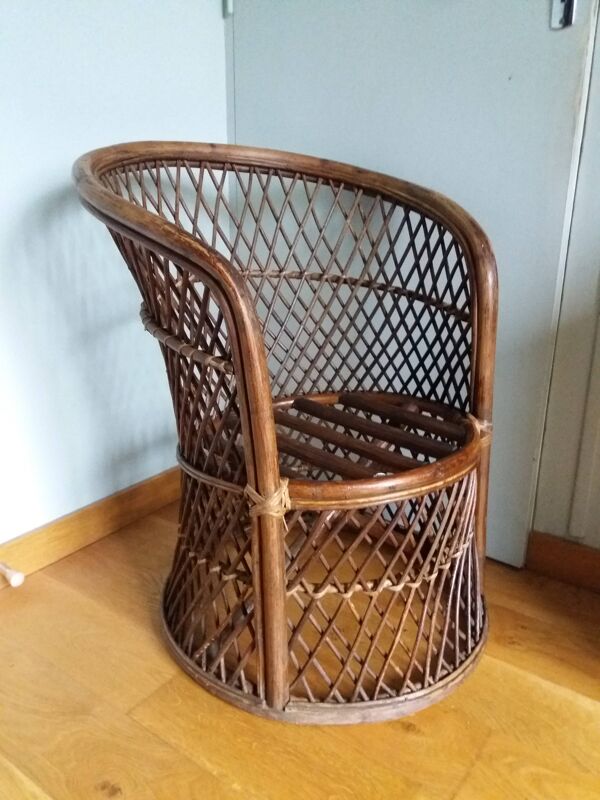 fauteuil en osier
