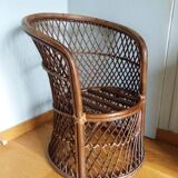 wicker armchair