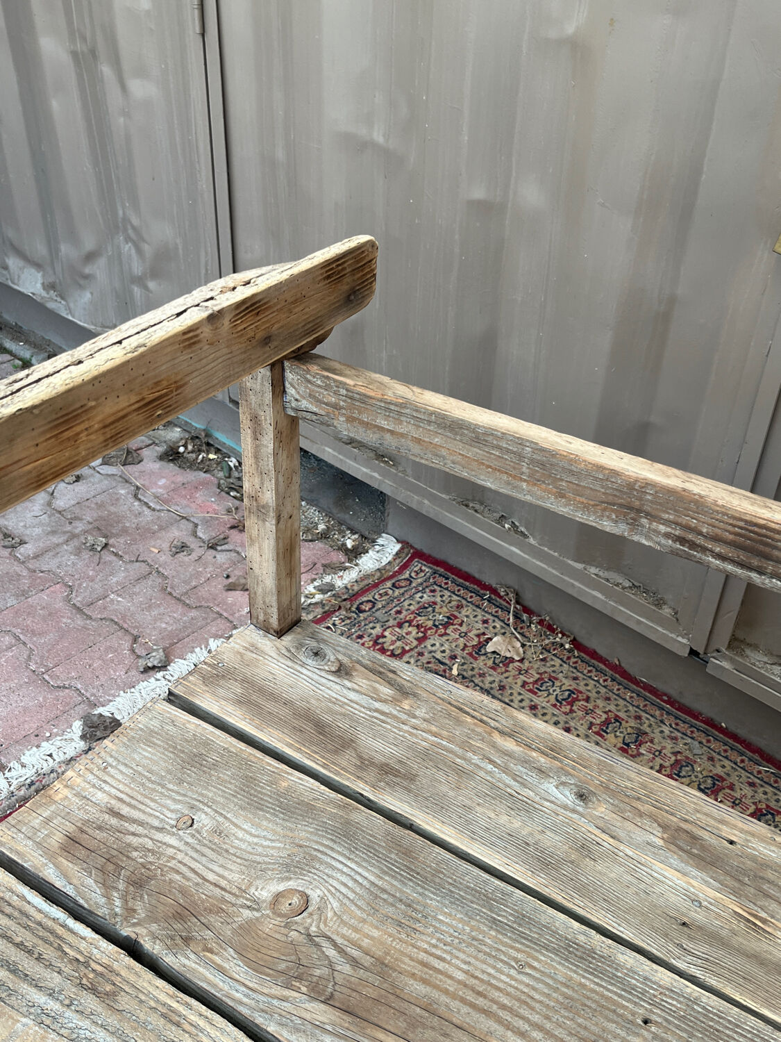 Old wooden bench