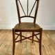 chaise de bistrot en bois ancienne début XXème