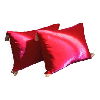 Set of 2 Goa cushions Le monde Sauvage pink