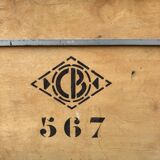 Chrome Art Deco mirror