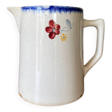 Old earthenware pitcher Digoin Sarreguemines Mary Lou