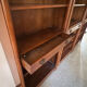 Bibliothèque ouverte en 3 pans style directoire