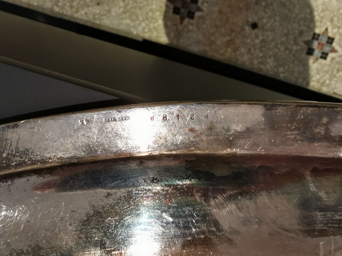 2 silver metal trays hotel bellevue