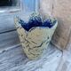 Vintage 1960s ceramic vase, Fat Lava, Clamecy