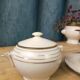 Duo tasse théière en porcelaine fine du berry - massé et surget