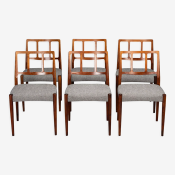 Danish Dining Chairs in Rosewood by Johannes Andersen for Uldum Mobelfabrik, 1960s, Set of 6